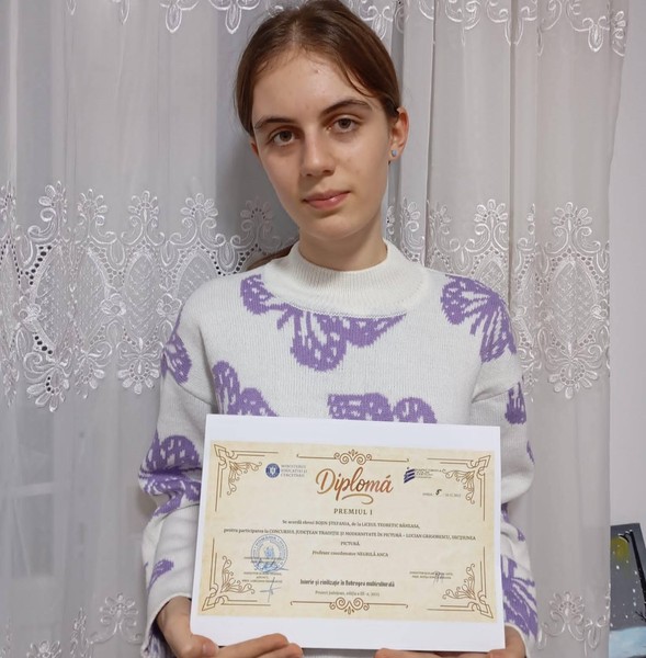 Premiul I la Concursul Județean „Tradiții și Modernitate în Pictură – Lucian Grigorescu”